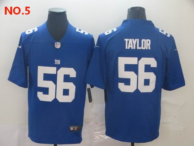  Men's New York Giants #56 Lawrence Taylor Jersey NO.5;